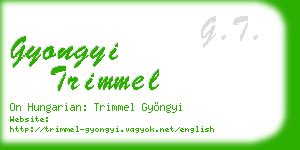 gyongyi trimmel business card